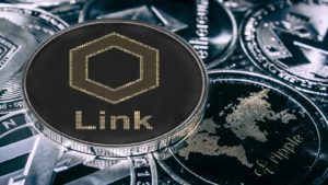 une représentation numérique de la crypto-monnaie Chainlink (LINK)