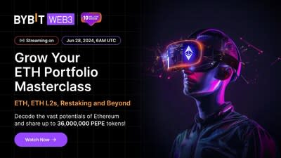 Bybit Web3 Presents: Live Masterclass on Growing Your Ethereum Wallet and YieldNest Giveaway