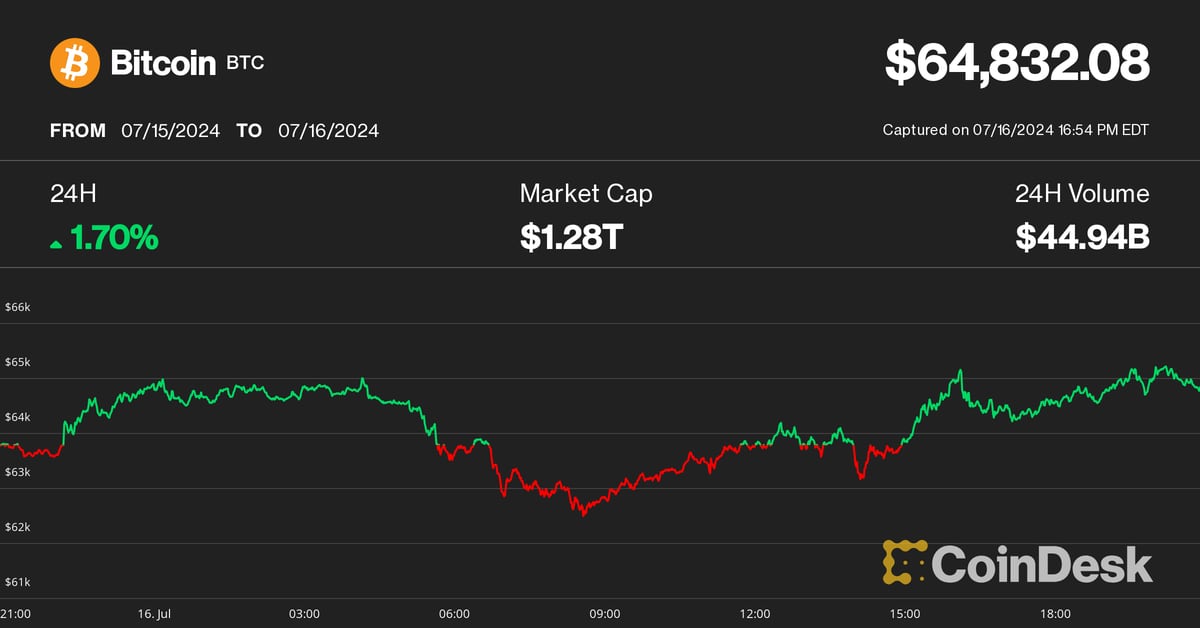 Bitcoin (BTC) Price Hits $65K Despite Mt. Gox Payment Concerns; Ripple's XRP Leads Crypto Rally