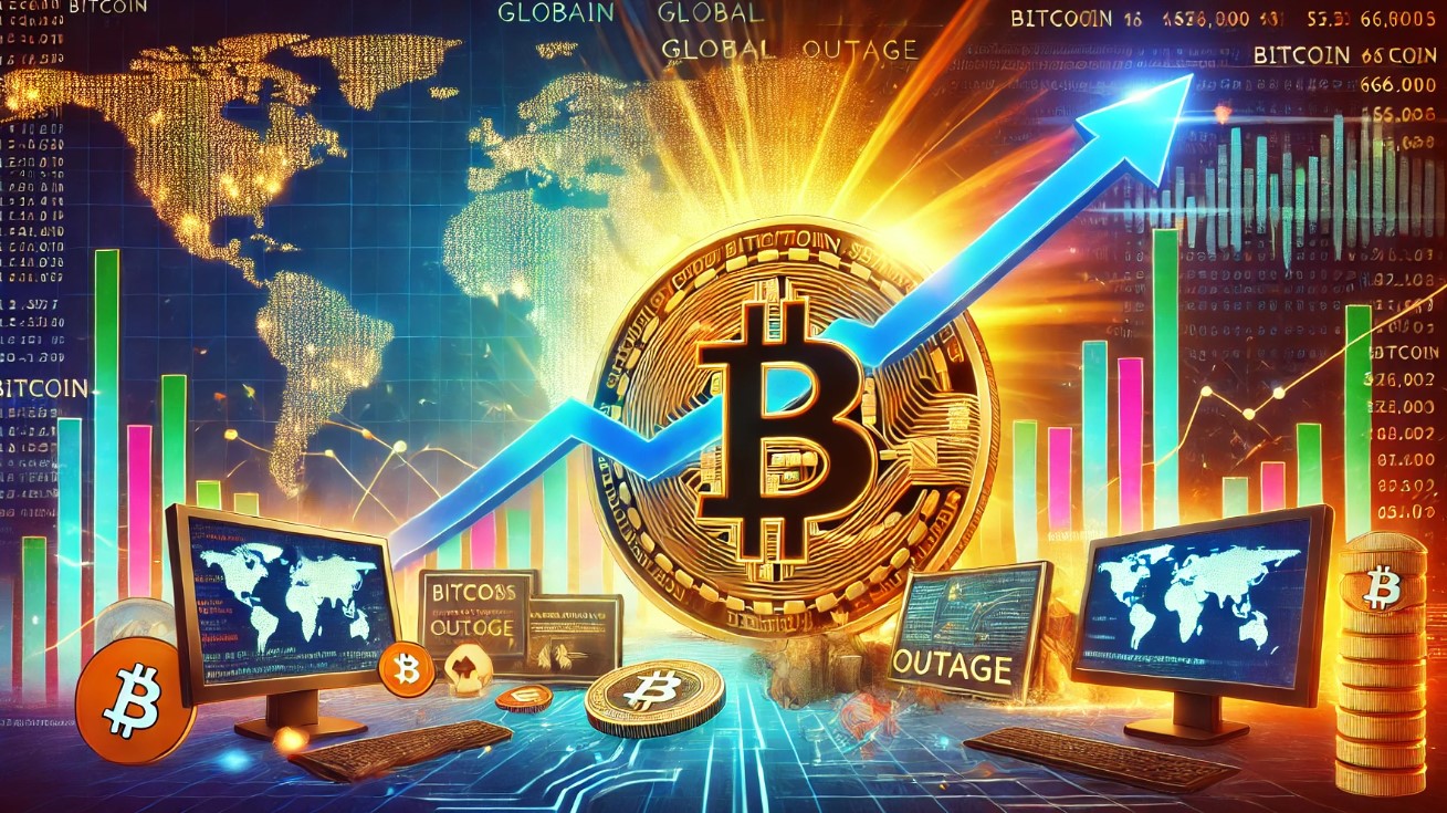 Bitcoin Price Soars to $66,000 Amid Global IT Outage