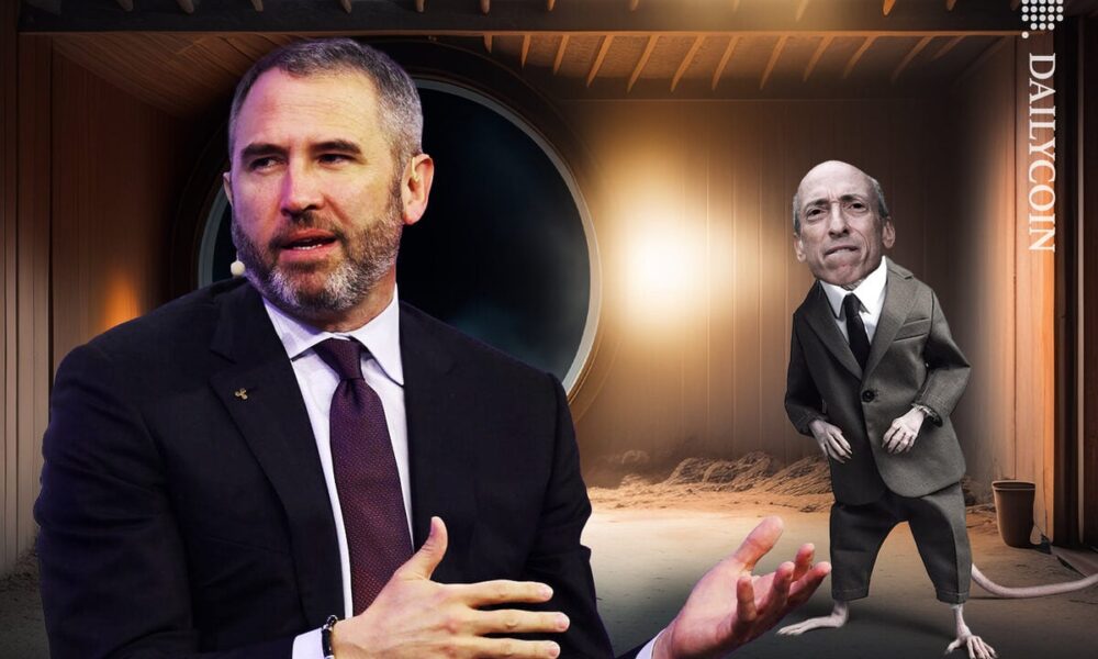 Brad Garlinghouse is saying to everyone that Gary Gensler is an evil rat in a suit.