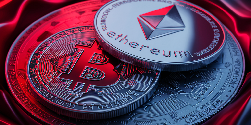 Bitcoin, Ethereum in the red as markets crash on volatility